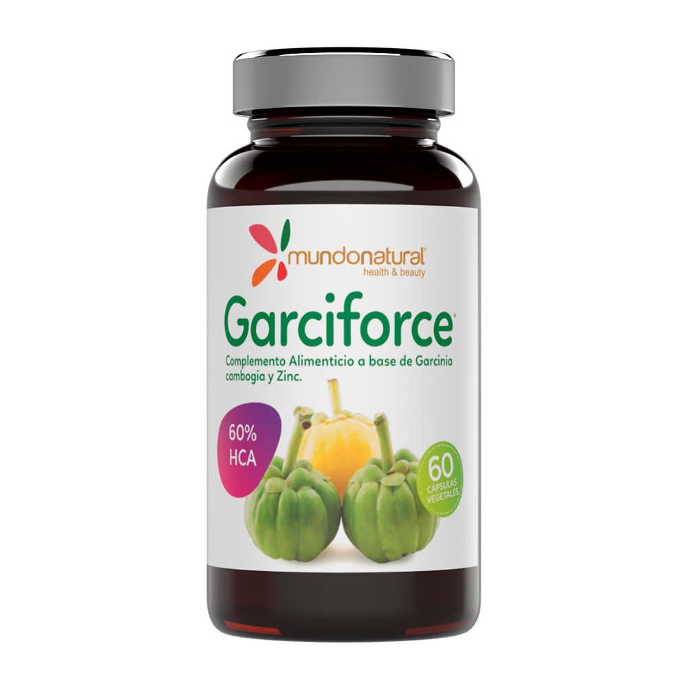 Complemento alimenticio a base de Garcinia cambogia y Zinc.
El Zinc, contribuye al metabolismo normal de los carbohidratos, macronutrientes y ácidos grasos. Contribuye a la síntesis de proteínas, al normal funcionamiento del sistema inmunitario y a la protección de las células frente al daño oxidativo.