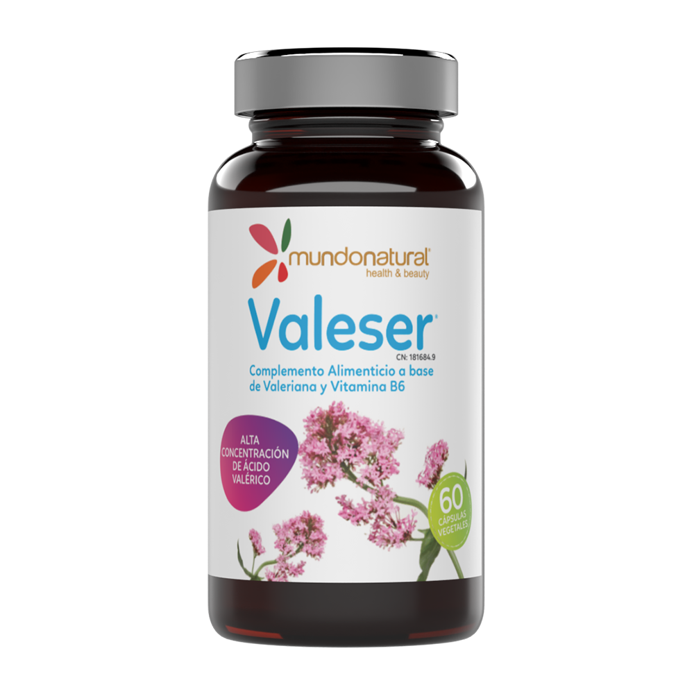 Complemento a base de extracto de Valeriana y vitamina B6. La vitamina B6 contribuye a la función psicológica normal y al funcionamiento normal del sistema nervioso.
La vitamina B6 también contribuye a disminuir el cansancio y la fatiga.