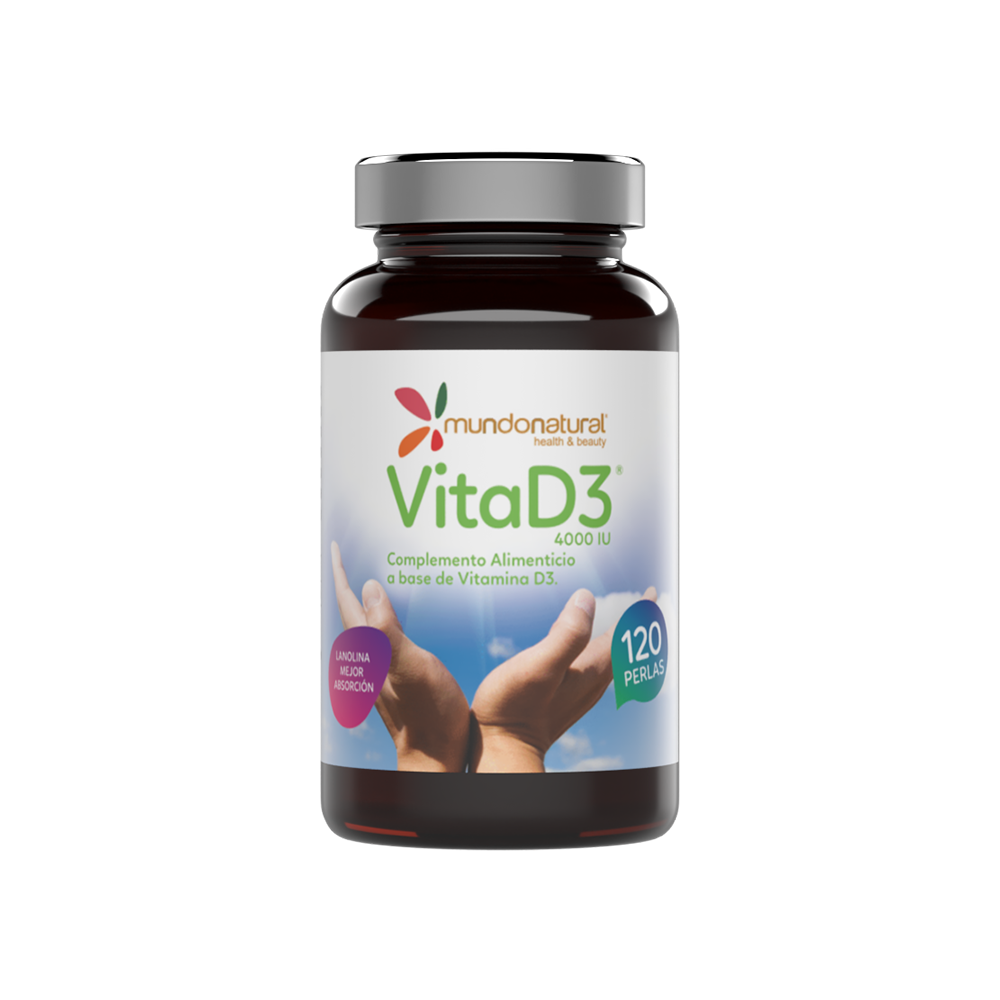 VitaD3 (4000 UI) 120 perlas mundonatural